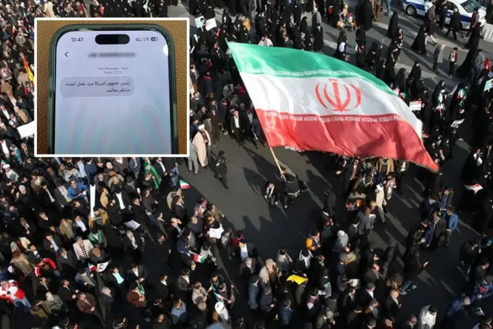 İranda insanlara naməlum mənbədən kütləvi SMS göndərilib