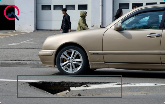 Bakının daha bir küçəsində yol çökdü, təhlükəli vəziyyət yarandı –