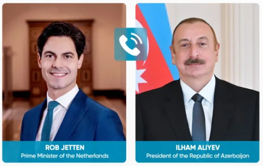 İlham Əliyev Niderlandın Baş naziri ilə telefon danışığı aparıb -