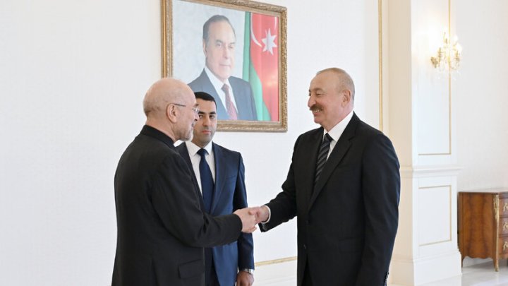 İlham Əliyev Məhəmməd Baqir Qalibafı qəbul etdi