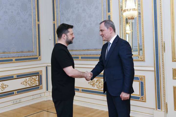 Ukrayna Prezidenti Azərbaycanın XİN rəhbəri ilə görüşüb