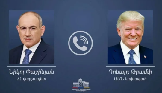 Paşinyanla Tramp arasında telefon danışığı olub: