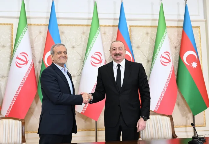 İlham Əliyev Məsud Pezeşkiana təşəkkür etdi -