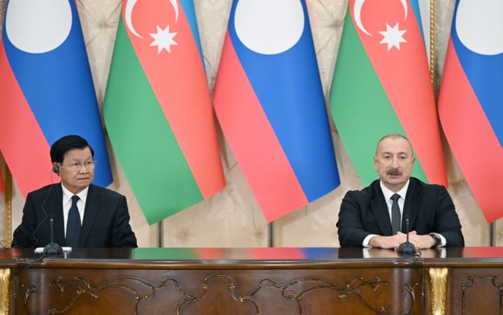 Azərbaycan və Laos prezidentləri mətbuata bəyanatlarla çıxış etdilər –